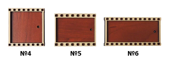 Magnesy drewniano-akrylowe - kształt nr4-nr6