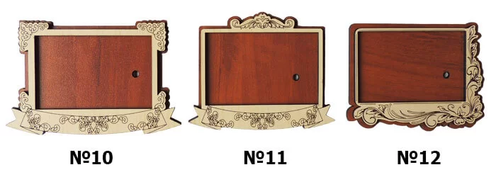 Magnesy drewniano-akrylowe - kształt nr10-nr12